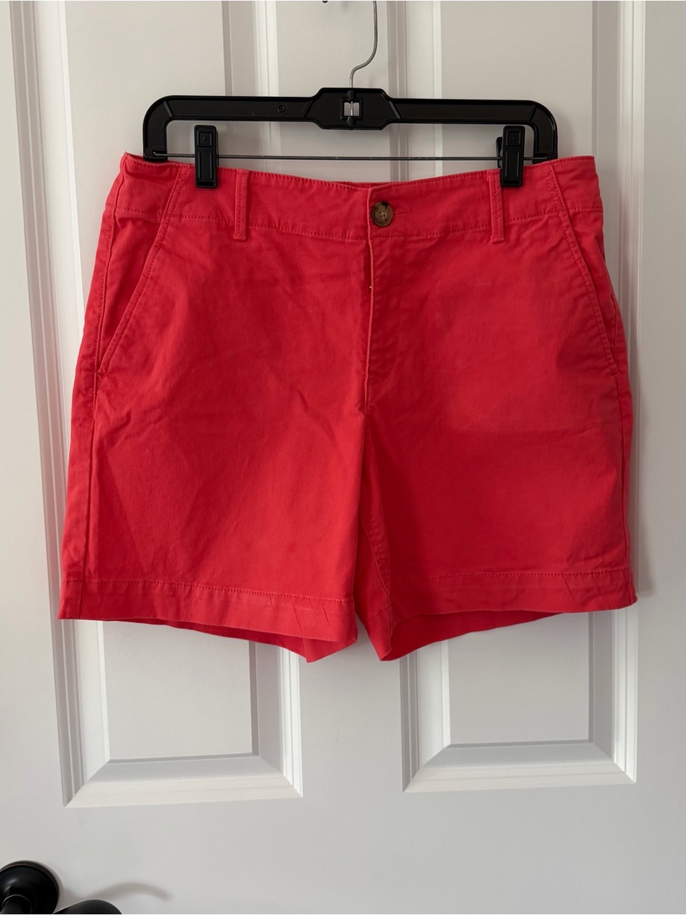 Women’s Bright Coral Cotton Shorts